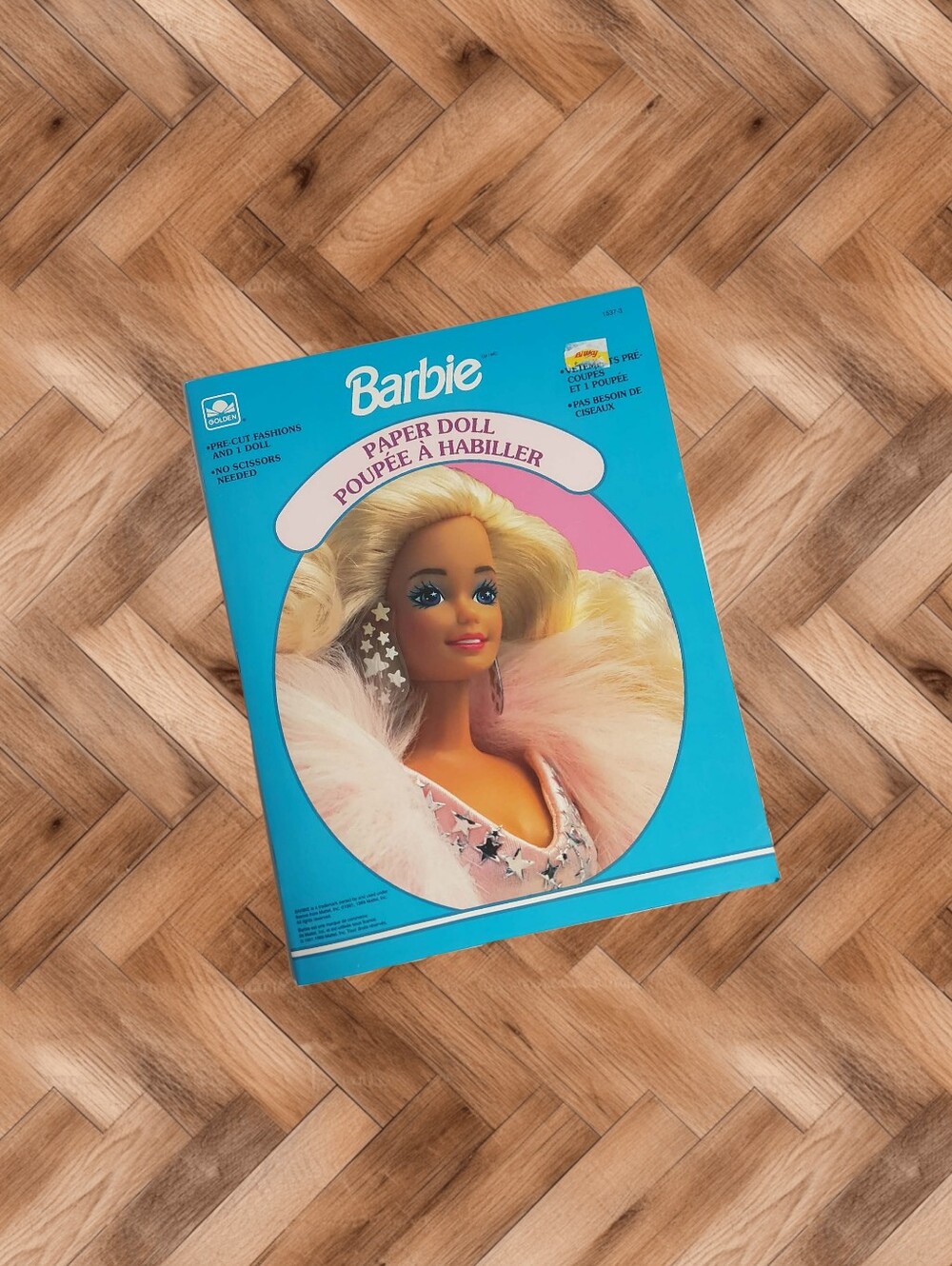 NEW Vintage 1991 Barbie Paper Doll Book Golden No Scissors Needed
